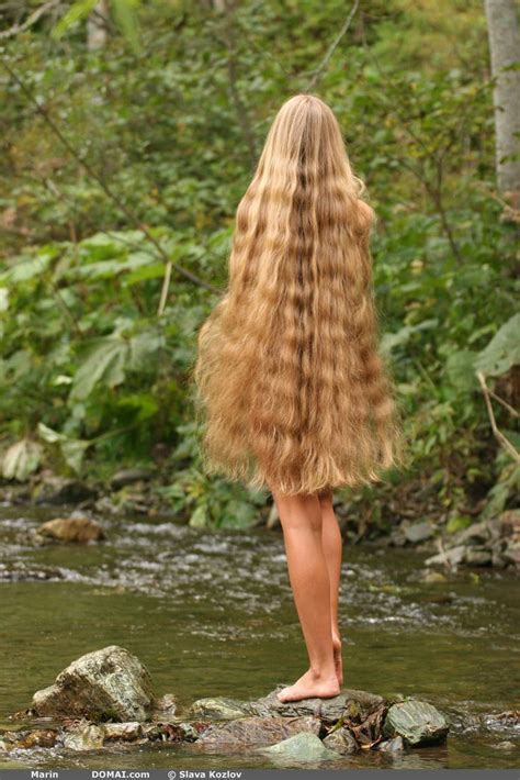 naked women with long hair